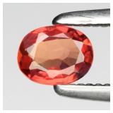 0.24ct 4.2x3.3mm VS Oval Orange Sapphire - Songea,