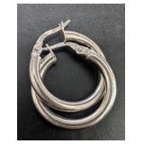 Silver Hoop 20mm Earrings Retail Value $40