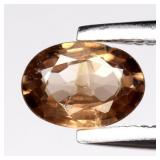0.47ct 5.5x3.8mm Oval Natural Champagne Zircon - U