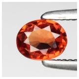 0.29ct 4.5x3.5mm VS Oval Orange Sapphire - Songea,