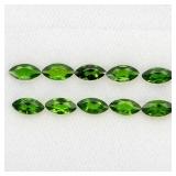 Marquise Natural Unheated Green Chrome Diopside 10