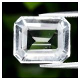 4.51ct 11.2x9.2mm VS Octagon Natural White Quartz