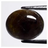 2.46ct Oval Cabochon Natural Deep Green Sapphire -