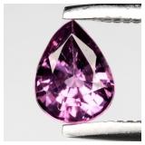 0.42ct 5.3x4mm VS Pear Natural Purplish Pink Rhodo