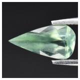 0.85ct 10x5mm Pear Natural Green Prehnite - Africa