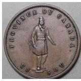 Canada PC-3 Quebec Bank 1852 1/2 Penny Token Br529