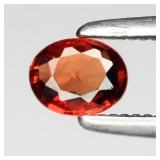 0.23ct 4.3x3.3mm VS Oval Orange Sapphire - Songea,