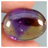 Oval Cab Natural Bi Color Purple Yellow Ametrine B
