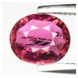 0.58ct 6x5mm Oval Natural Pink Tourmaline - Unheat
