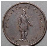 Canada PC-3 Quebec Bank 1852 1/2 Penny Token Br529