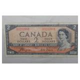 Canada 1954 $2 Banknote BC-30a Devil's Face