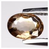0.36ct 5x3.8mm VS Oval Natural Champagne Zircon -
