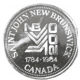 1984 Saint John New Brunswick Canada Trade Dollar