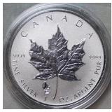 Canada $5 2019 Silver Maple Leaf Edison Phonograph