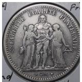 France 2nd Republic 1848A 5 Francs