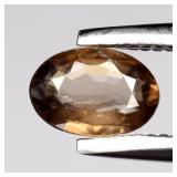 0.32ct 5.2x3.5mm Oval Natural Champagne Zircon - U