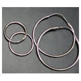 Silver 2 Hoop Earring Set Retail Value $50