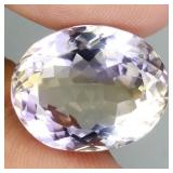 Oval Cut Natural Bi Color Purple Yellow Ametrine B