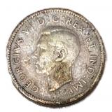 Silver 1941 Canada 10ï¿½ Coin