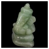 43.01ct 26x20mm Ganesha Carving Natural Jade Untre