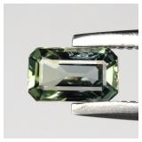 0.39ct 5x3mm VS Octagon Natural Green Sapphire - U
