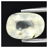 1.40ct 8x5.5mm Oval Natural Green Prehnite - Afric