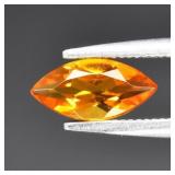 0.48ct 8x4mm VS Marquise Natural Yellow Citrine -