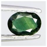 Oval Cut Natural Heated Only Blue Green Sapphire A