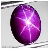 Oval Cab 100% Natural 6 Rays Red Star Ruby Africa