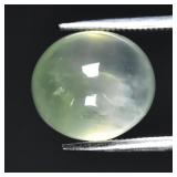 7.91ct 11.5x10.2mm Oval Cabochon Natural Green Pre