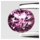 0.40ct 4.3x3.7mm Oval Natural Purplish Pink Rhodol