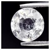 0.75ct 5.5mm Round Natural White Topaz - Unheated,