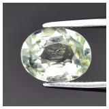 1.17ct 7.7x6mm Oval Natural Green Tourmaline - Unh