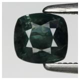 0.57ct Cushion Natural Blue Green Sapphire - Heate