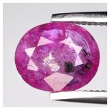 0.94ct 7x6mm Oval Natural Pink Sapphire - Unheated
