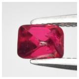 0.38ct 4x3mm Angle Cut Natural Reddish Pink Spinel