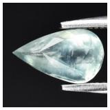 0.64ct 8x4.7mm Pear Natural Green Prehnite - Afric