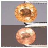 0.51ct 4.7x4mm Oval Natural Color Change Garnet -