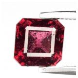 1.36ct 6x6mm Octagon Natural Purplish Pink Rhodoli