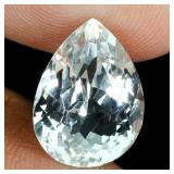Pear Cut Natural Unheated White Topaz Brazil 7.11