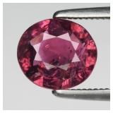 1.06ct 7x6.3mm Oval Natural Purplish Pink Tourmali
