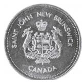 1982 Saint John New Brunswick Canada Trade Dollar