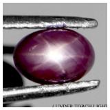Oval Cab 100% Natural Red 6 Rays Star Ruby Africa