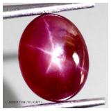 Oval Cab 100% Natural Red 6 Rays Star Ruby Africa