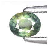 0.35ct 4.5x3.5mm Oval Natural Bluish Green Sapphir