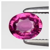 0.33ct 5x4mm Oval Natural Purplish Pink Tourmaline