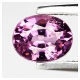 0.66ct VS Oval Natural Pinkish Purple Rhodolite Ga