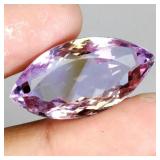 Marquise Natural Bi Color Purple Yellow Ametrine B