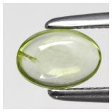 0.36ct 6x4.2mm Oval Cabochon Natural Green Peridot