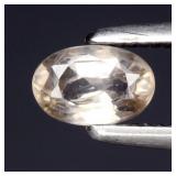0.45ct 5x3.3mm Oval Natural Light Champagne Zircon